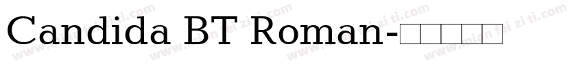 Candida BT Roman字体转换